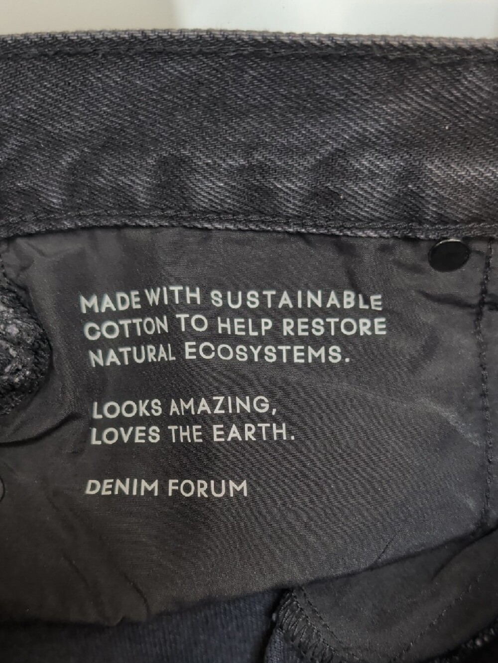 NWOT Denim Forum Aritzia The '90s Ricci Denim Skirt Black 26 Brand - Picture 6 of 14